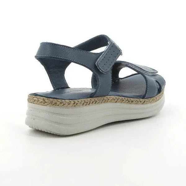 Hush Puppies Nala Leather Strap Sandals - Blue