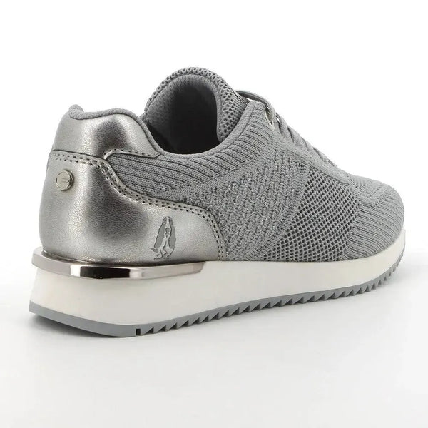 Hush Puppies Remy Leather Flyknit Sneaker - Silver