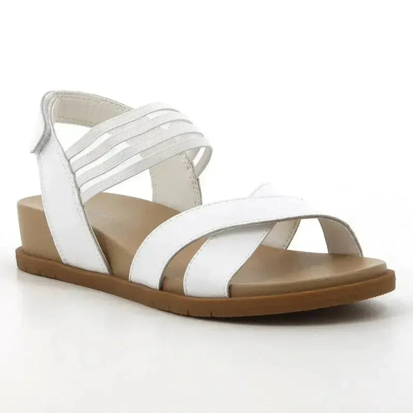 Hush Puppies Rosalino Leather Sandal - White