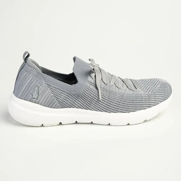 Hush Puppies Roxie Knitted Mesh Sneaker - Pewter-Hush Puppies-Buy shoes online