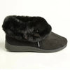 Hush Puppies Sharon Fur Top Slippers - Black