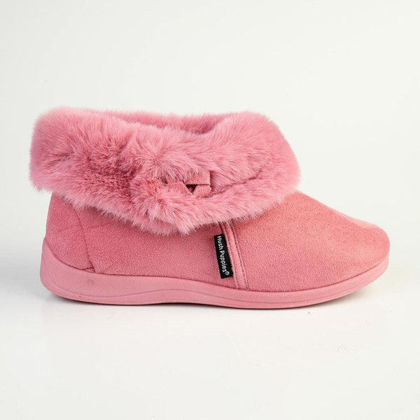 Hush Puppies Sharon Fur Top Slippers - Pink-Soft Style by Hush Puppies-Buy shoes online
