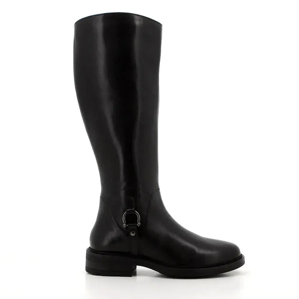 Hush Puppies Skylar Leather Rider Boot - Black