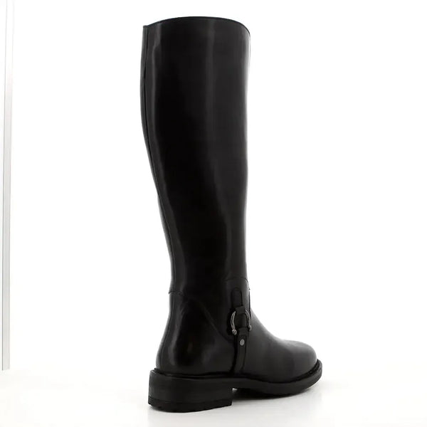 Hush Puppies Skylar Leather Rider Boot - Black