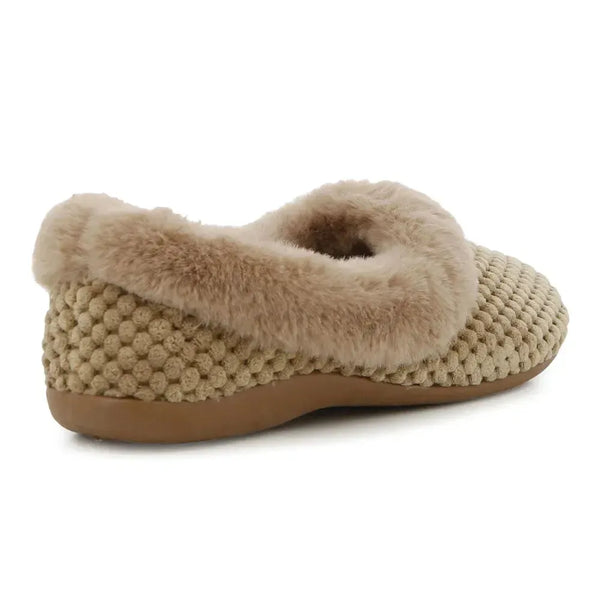 Hush Puppies Starry Fur Slipper - Camel