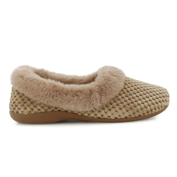 Hush Puppies Starry Fur Slipper - Camel
