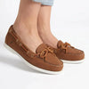 Hush Puppies Yarmouth Leather Flats - Cognac