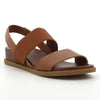 Hush Puppies Zura Leather Strap Sandals - Cognac