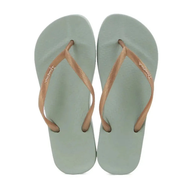 Ipanema Anatomica Thong Sandal - Green/Gold