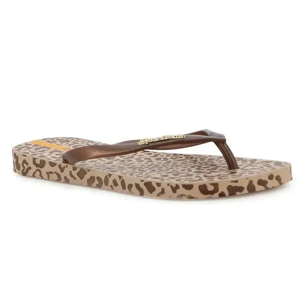 Ipanema Animal Chic Flip Flop Sandal - Beige Bronze