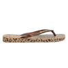Ipanema Animal Chic Flip Flop Sandal - Beige Bronze