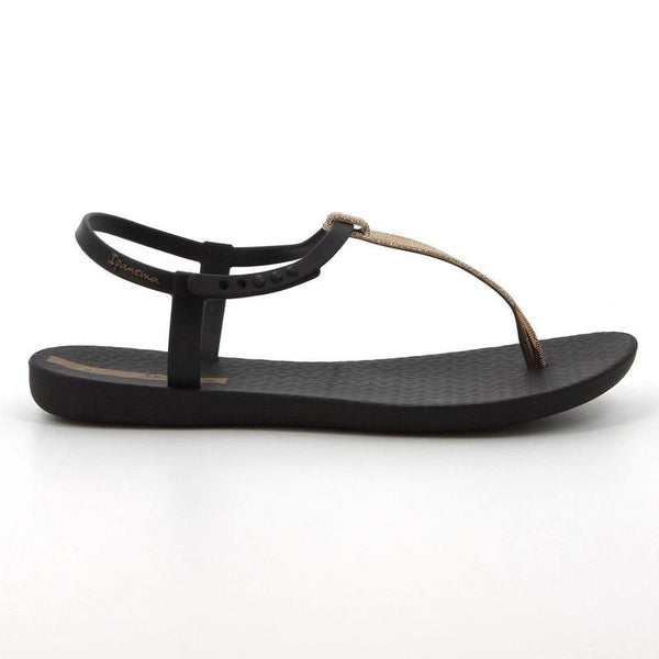 Ipanema Back Strap Sandals - Black/Gold-Ipanema-Buy shoes online