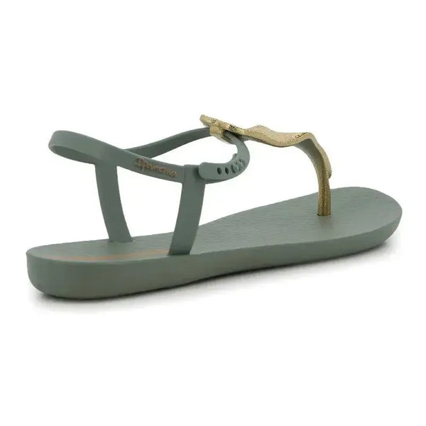 Ipanema Class Floral Slingback Sandal - Green Gold