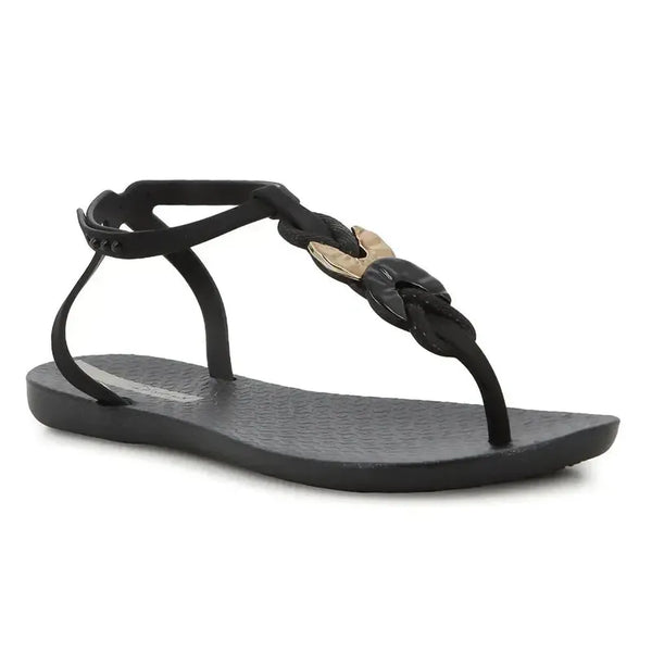 Ipanema Class Lush Trimmed Slingback Sandal - Black Gold