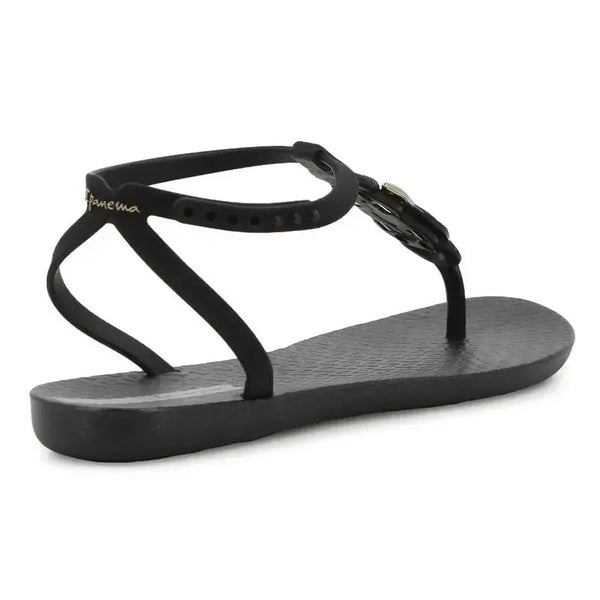 Ipanema Class Lush Trimmed Slingback Sandal - Black Gold