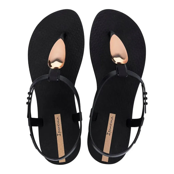 Ipanema Class Luxury Sandal - Black/Gold