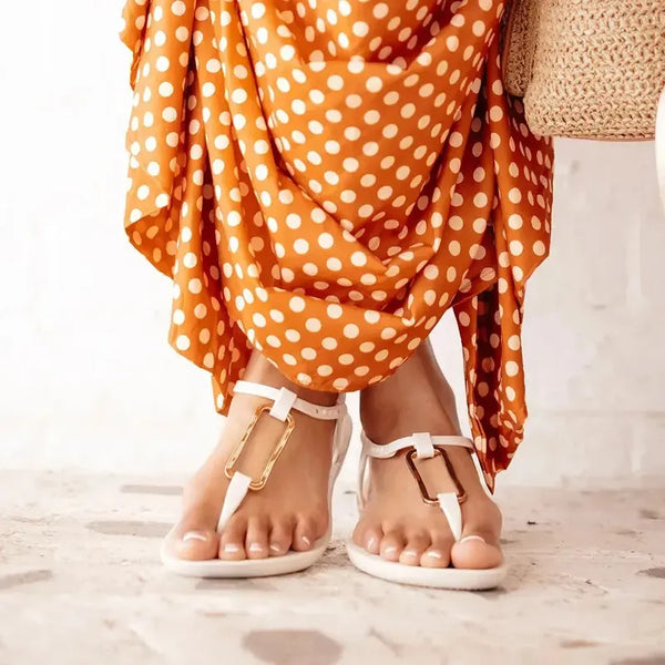 Ipanema Class Modern Slingback Sandal - Beige Gold