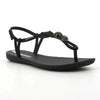Ipanema Class Spheres Slingback Thong Sandals - Black / Silver