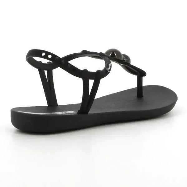 Ipanema Class Spheres Slingback Thong Sandals - Black / Silver