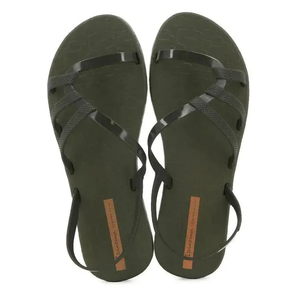 Ipanema Diversa Strappy Slingback Sandal - Green Orange