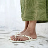 Ipanema Fashion Elo Slip Flop With Studs - Beige/Gold