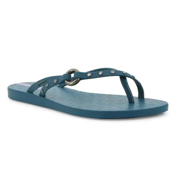 Ipanema Fashion Elo Slip Flop With Studs - Blue Lilac