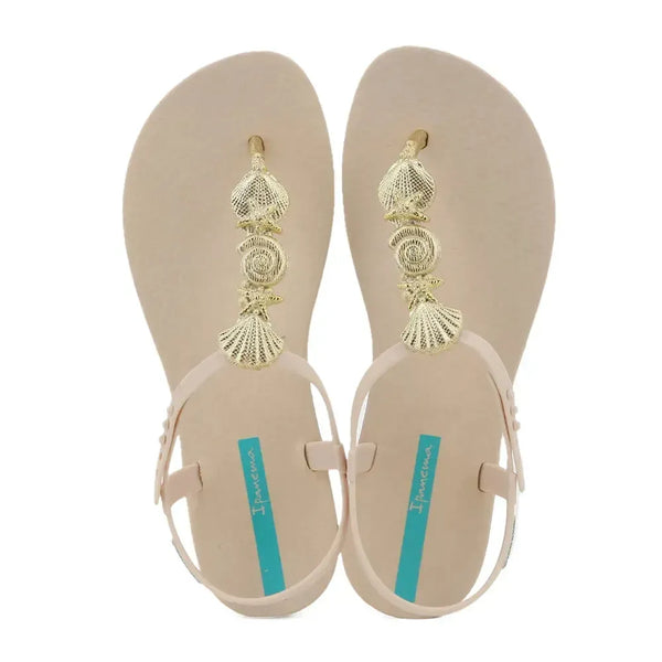 Ipanema Fundo Do Mar Sandal - Beige/Gold