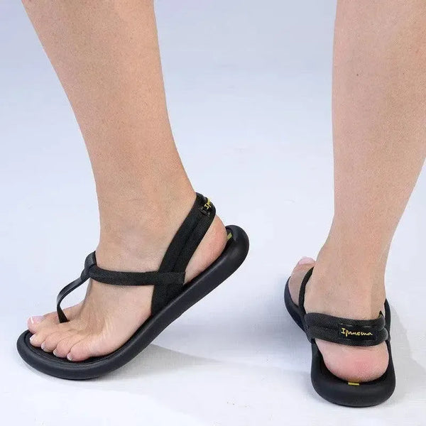 Ipanema Gia Slingback Thong Sandals -Black