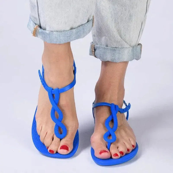 Ipanema Gigi Modern Braided Thong Sandals - Blue