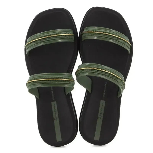 Ipanema Glow Slide - Black Green