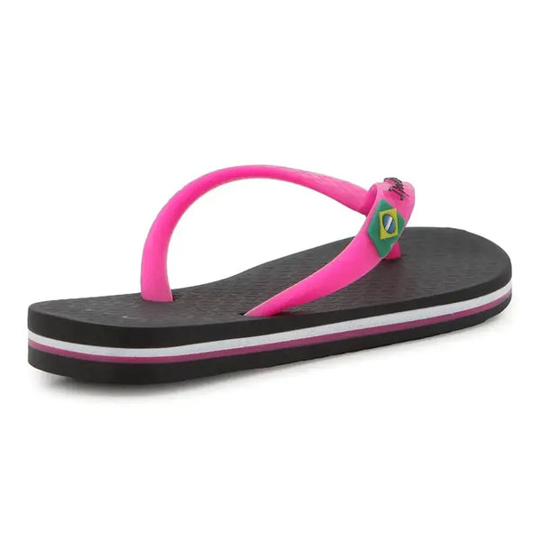 Ipanema Kids Oasis Brasil Thong Sandal - Black Pink
