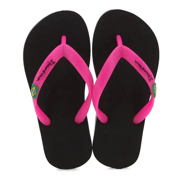 Ipanema Kids Oasis Brasil Thong Sandal - Black Pink