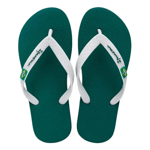 Ipanema Kids Oasis Brasil Thong Sandal - Green White