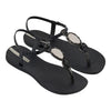 Ipanema Oval Trim Thong Sandals - Black-Ipanema-Buy shoes online