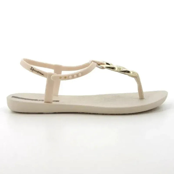 Ipanema Slingback Sandal With Trim - Beige / Gold