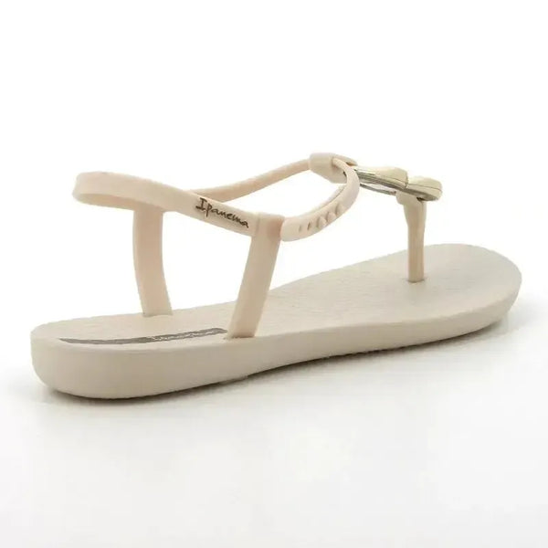 Ipanema Slingback Sandal With Trim - Beige / Gold