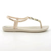 Ipanema Slingback Sandal With Trim - Beige White