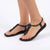 Ipanema Slingback Thong Trim Sandals with Knotted Rope - Black