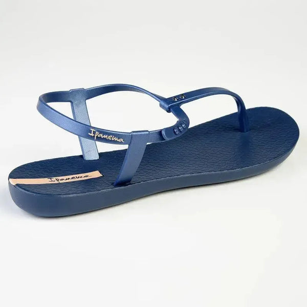 Ipanema Stone T-Bar Thong Sandals - Navy