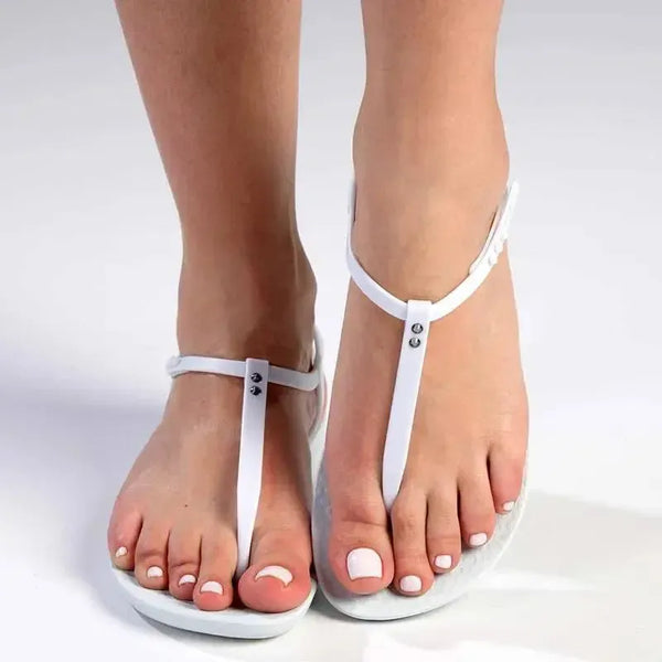 Ipanema Stone T-Bar Thong Sandals - White