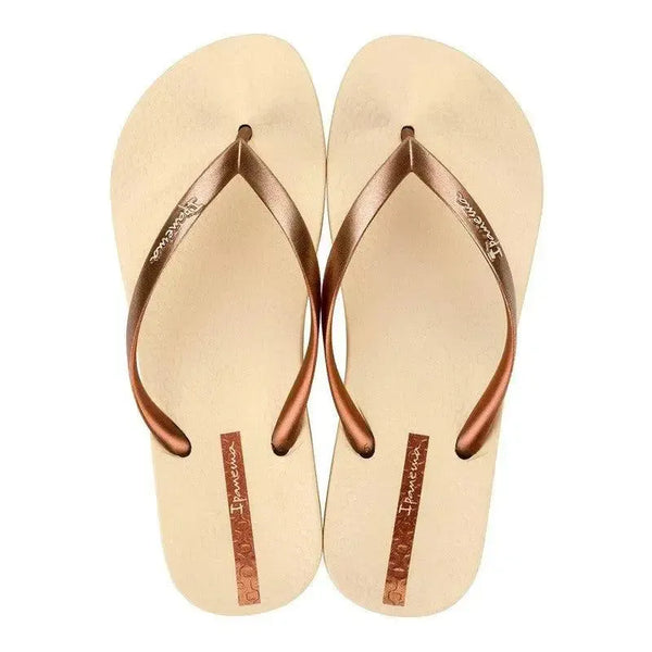 Ipanema Thong Slip On Sandal - Beige/Copper