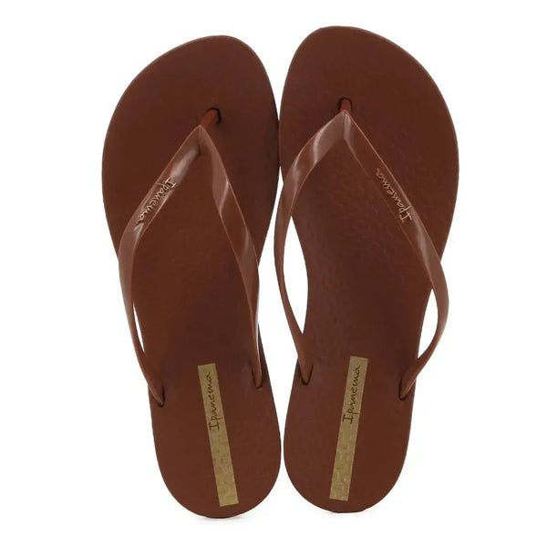 Ipanema Wave Sandals - Brown Patent
