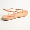 Ipanema Weave Trim Back Strap Sandals - Beige/Pink-Ipanema-Buy shoes online