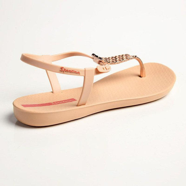 Ipanema Weave Trim Back Strap Sandals - Beige/Pink-Ipanema-Buy shoes online