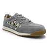 Julz Astrid Leather Sneaker - Grey/Leopard