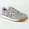 Julz Astrid Leather Sneaker - Grey/Leopard