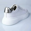 Julz Bayley Leather Platform Sneaker - White