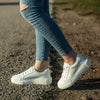 Julz Bayley Leather Sneaker - White Pebble