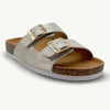 Julz Chicago Leather Sandal - Gold Specs