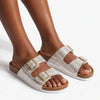 Julz Chicago Leather Sandal - Gold Specs